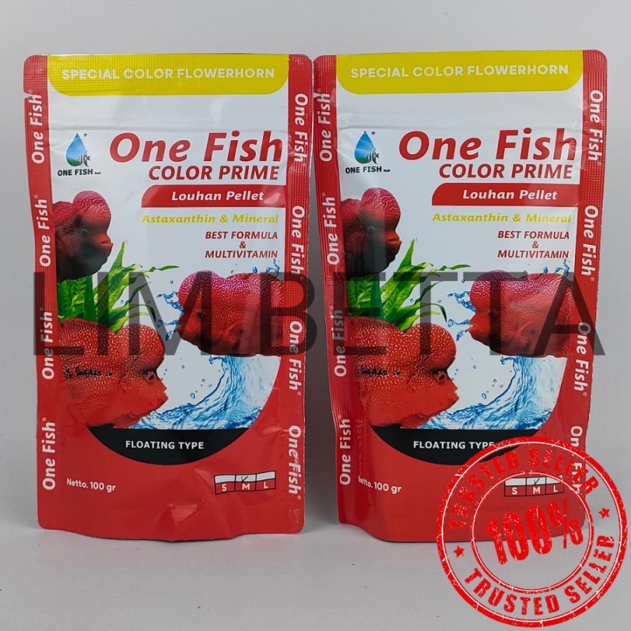 ONE FISH COLOR PRIME LOUHAN 100 GRAM MEDIUM / MAKANAN LOUHAN