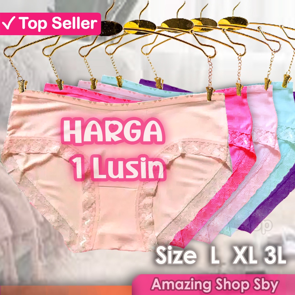 1 LUSIN / 12 Pcs CD Import Murah Celana Dalam Wanita GUI YING CD UNDIES PANTY WANITA Murah Amazing Shop SBY