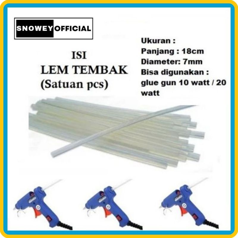 

MEDAN MURAH - LEM TEMBAK 18CM KECIL ISI REFILL ISI LEM TEMBAK LILIN