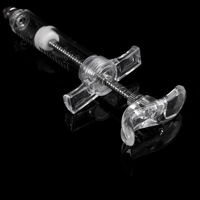 10/50/100ml Spuit Suntikan+10pcs Jarum/ Syringe Acrylic / Mika / Akrilik for Solvent Suntikan Hewan Suntikan Parfum Vaksin Ayam Sapi Domba Babi