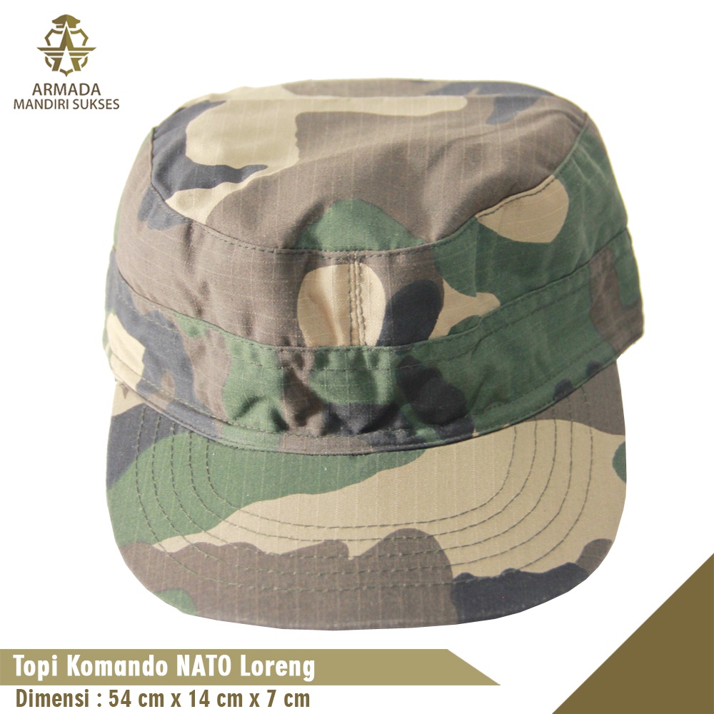 Topi Komando Loreng Nato - Topi Komando