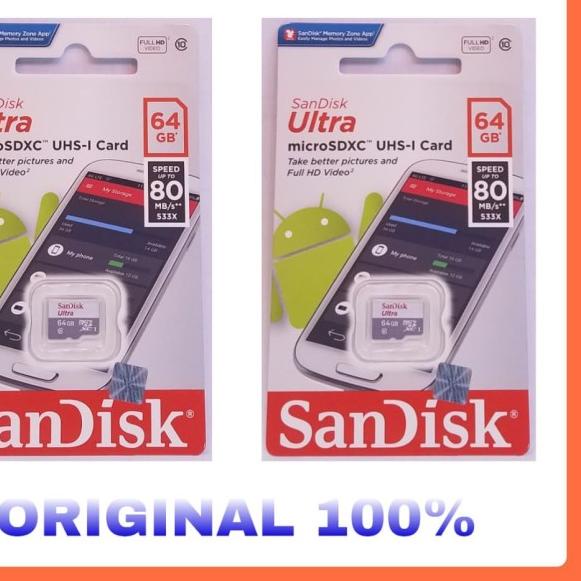 MEMORY CARD MICRO SD SANDISK 64GB ORIGINAL