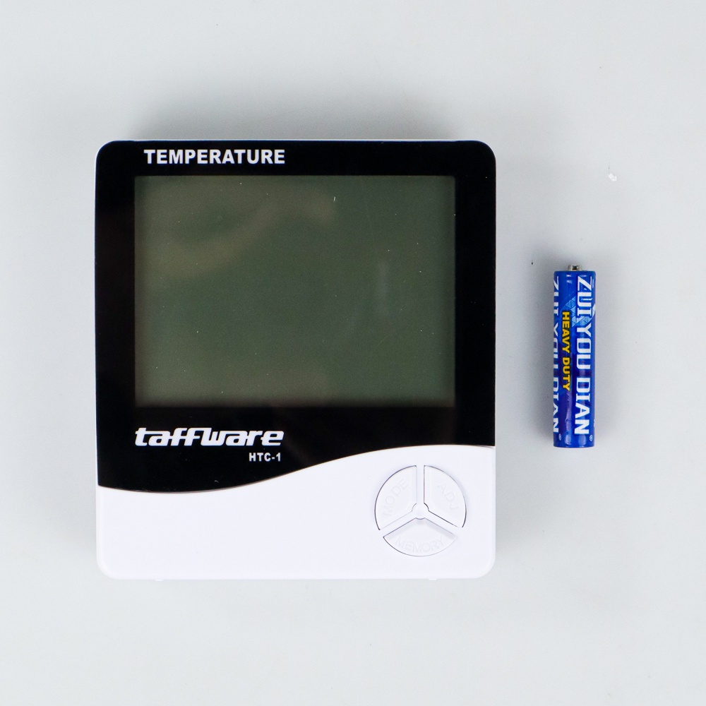 Taffware Digital Multifunction Temperature Humidity Meter + Clock Date Calender - White - OMHR0BWH