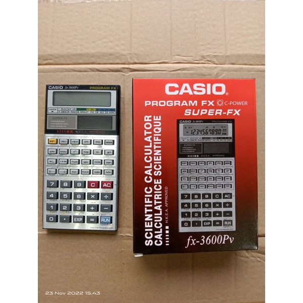 

KALKULATOR SCIENTIFIC CASIO FX 3600 PV
