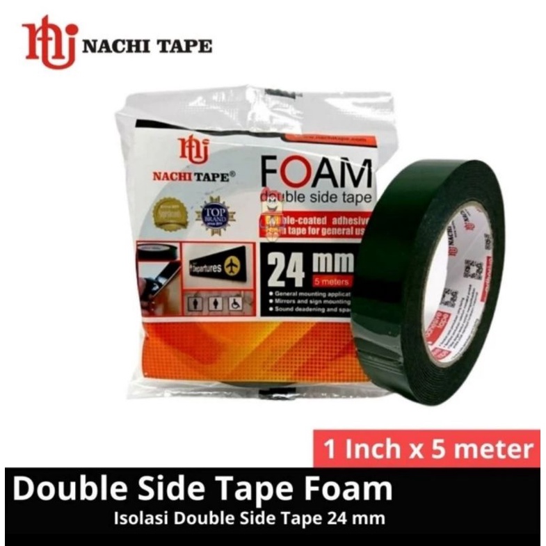 

Nachi Isolasi Double Tape Foam Hijau Selotip Double tape Busa Hijau