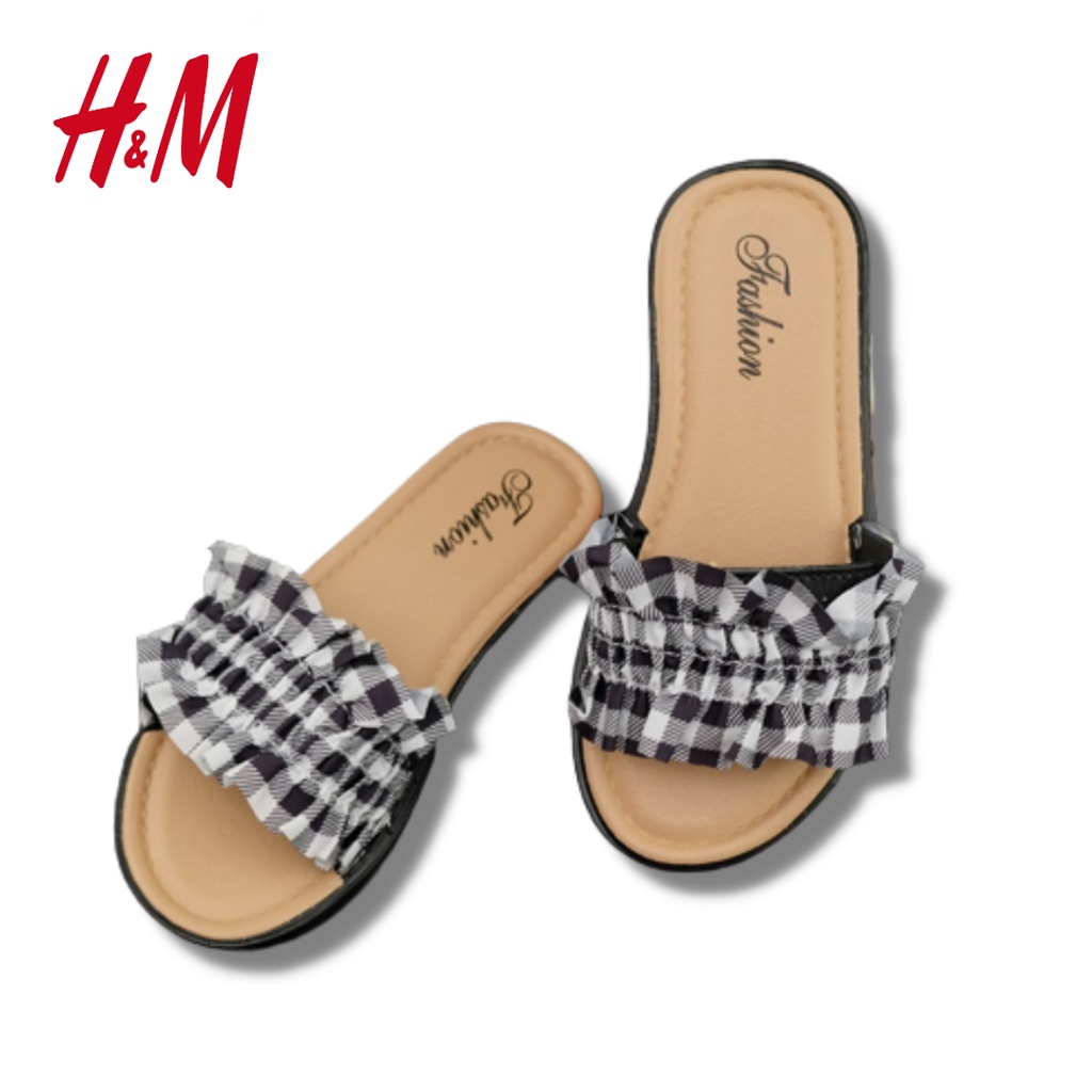 Sendal H&amp;M Slip On Anak Sandal Santai Flat Rumah Sehari hari