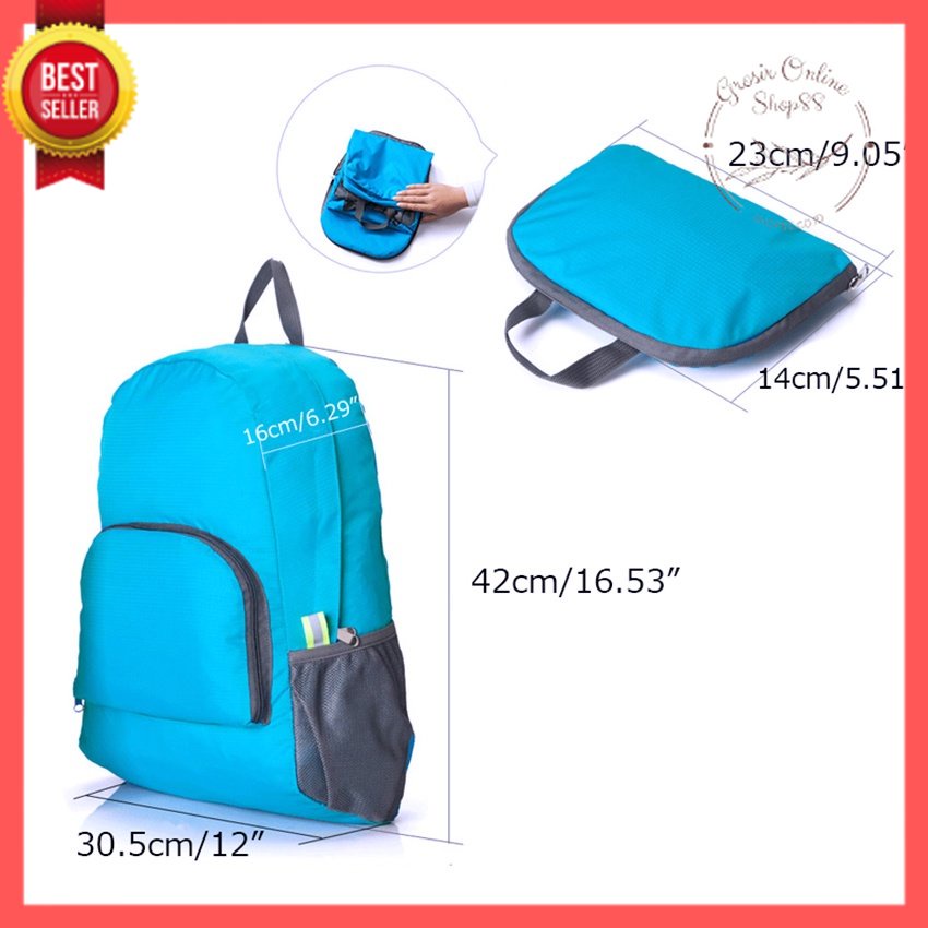 GOS - E210-Tas Punggung Lipat / Ransel lipat Traveling - Foldable Backpack / Tas Ransel Travel