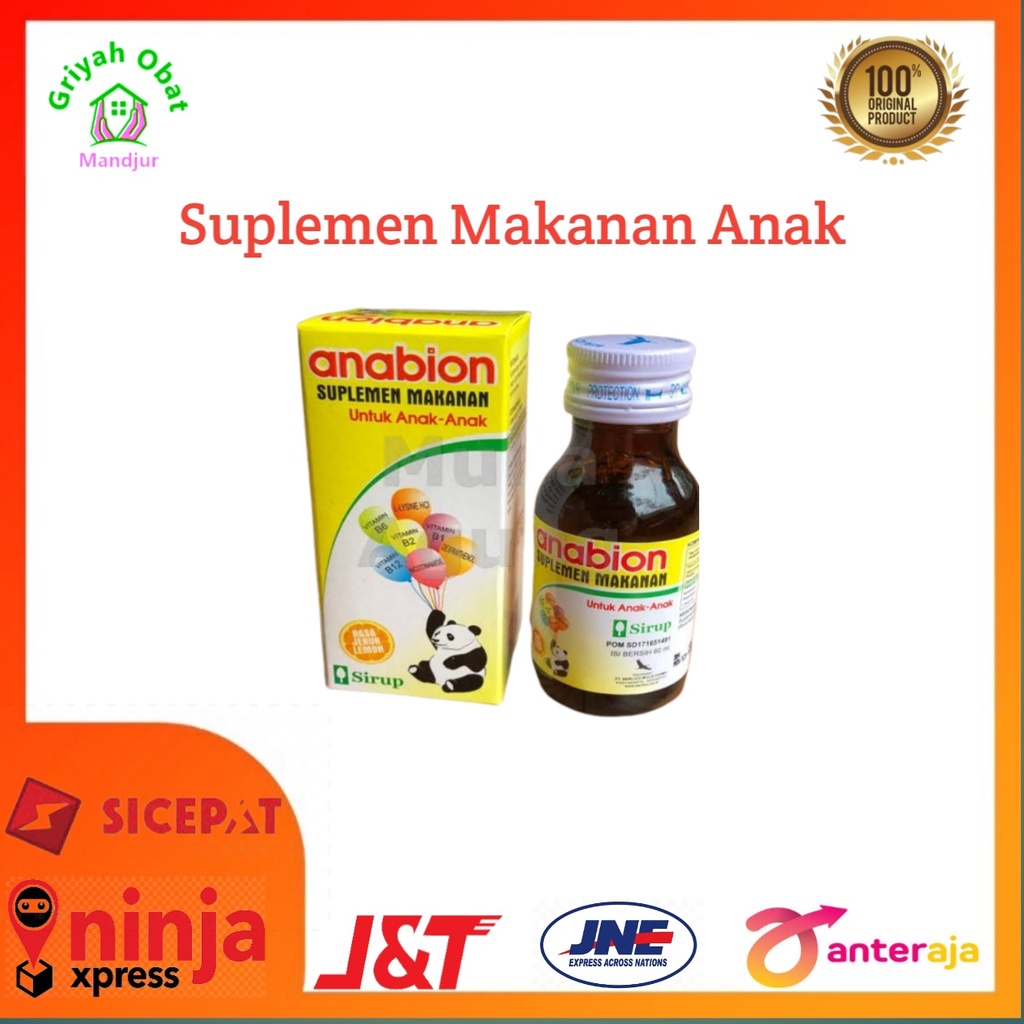 Anabion syrup suplemen Makanan anak