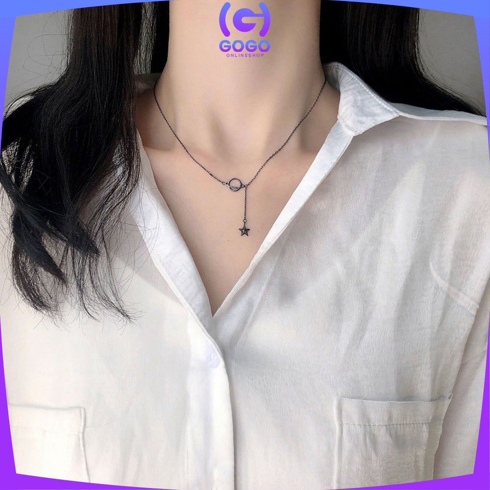 GOGO-K122 Kalung Wanita Infinity Love Aksesoris Fashion Cewek Korean Style Kalung Rantai Liontin / Pearl Necklace Aesthetic Women