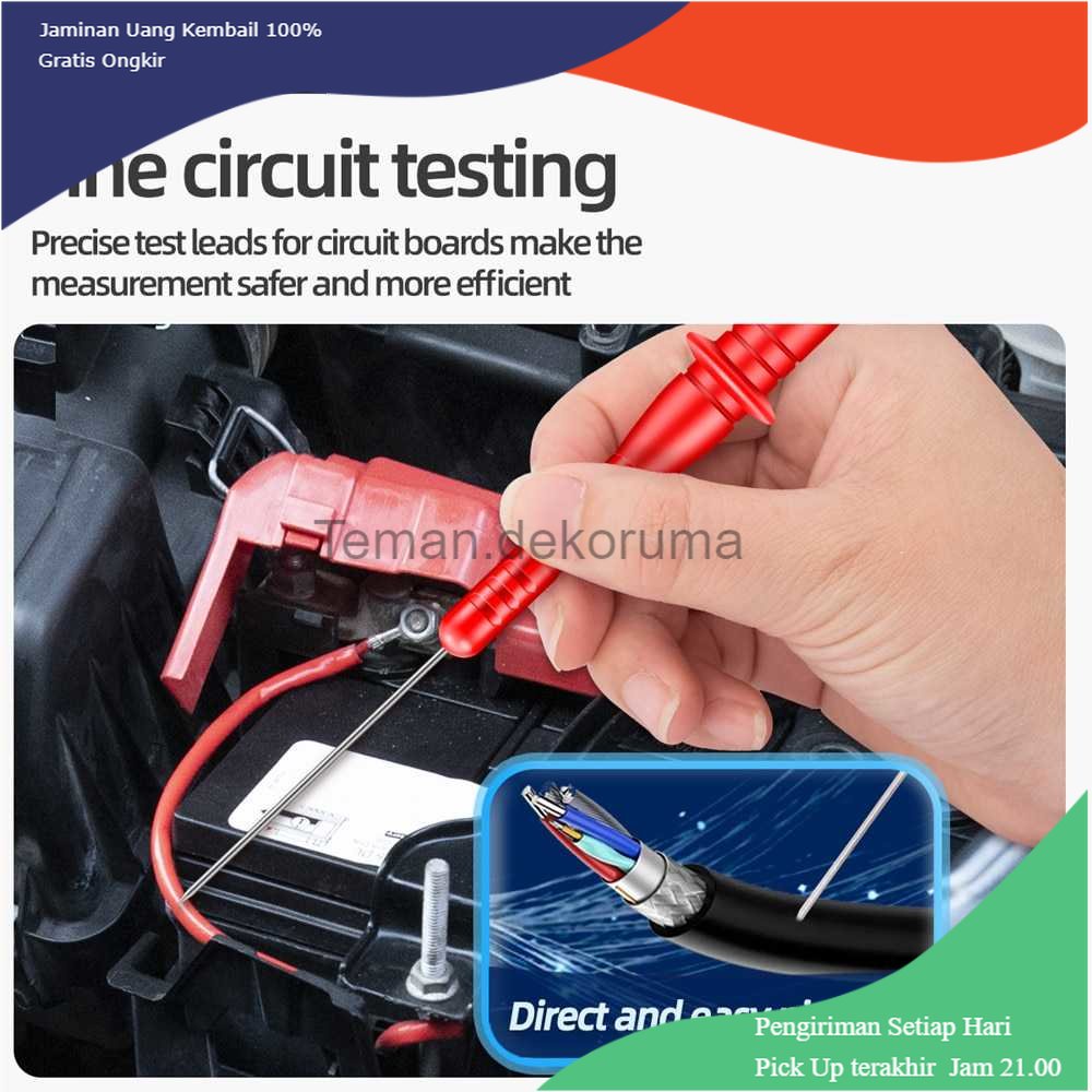 TD - PR2 ANENG Konektor Jarum Multimeter Probe Test Lead Extension 3 mm 2PCS - PT2003