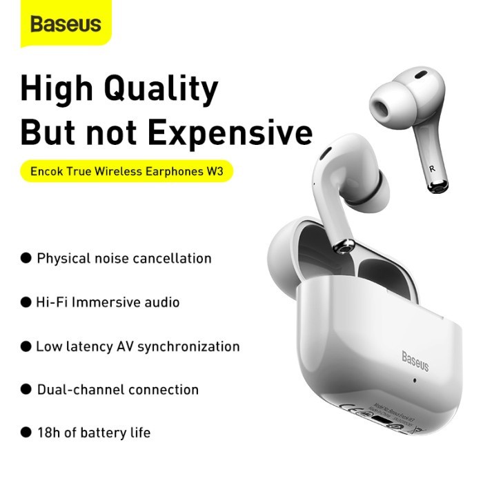 BASEUS Encok True Wireless Earphones W3 - NGW3