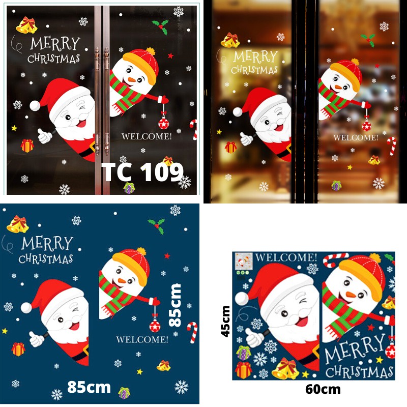 WALLSTICKER STIKER DINDING NATAL MERRY MERY MERYY CHRISTMAS CRISTMAST 2023 SANTA CLAUSE CLAUS TAHUN BARU 2022 2023 STICKER DEKORASI HIASAN DINDING TEMBOK RUMAH KANTOR PINTU KACA JENDELA POHON NATAL SNOW FLAKES SNOWFLAKES WALLPAPER PAPER banyak