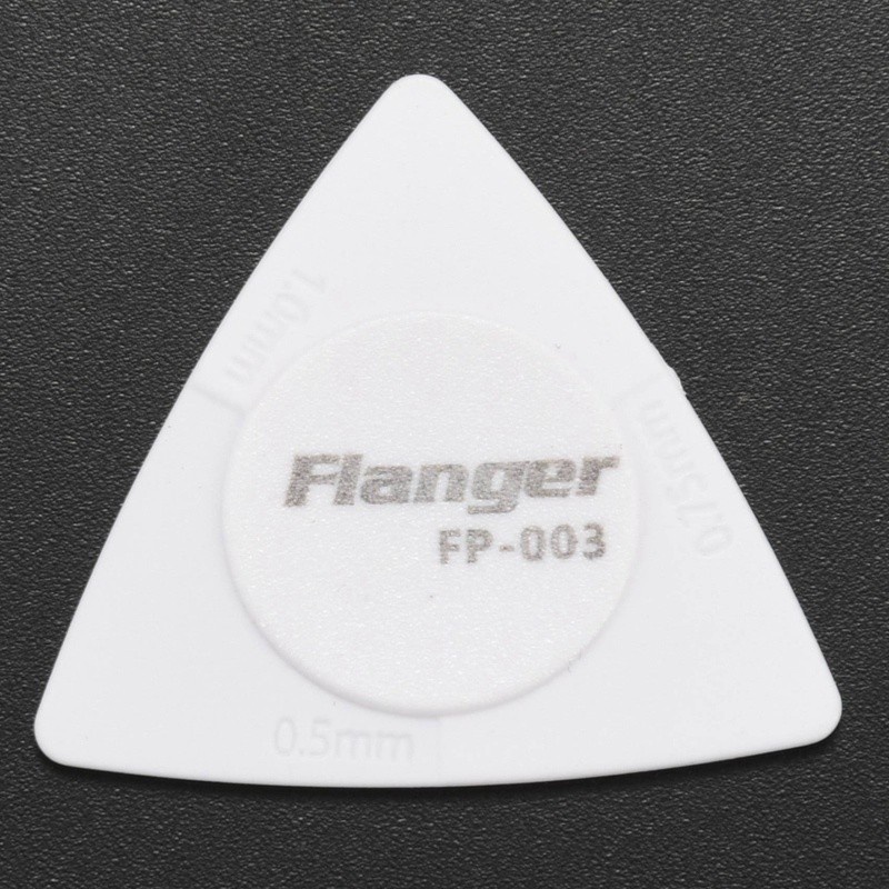 Flanger Pick Gitar Bentuk Segitiga Bahan PC ABS Tebal 0.75x0.5mm,1.0