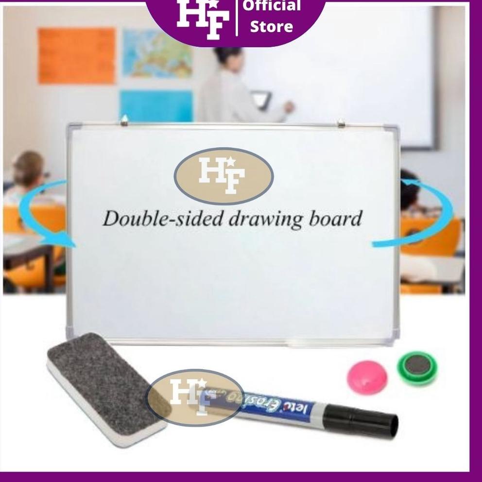 

↺ Whiteboard 30 x 50/ Papan Tulis White Board / White Board / Papan Tulis / Papan Tulis White Board Anak / Whiteboard / Board / Papan Tulis Putih / Papan Tulis Ukuran 30 x 50 £