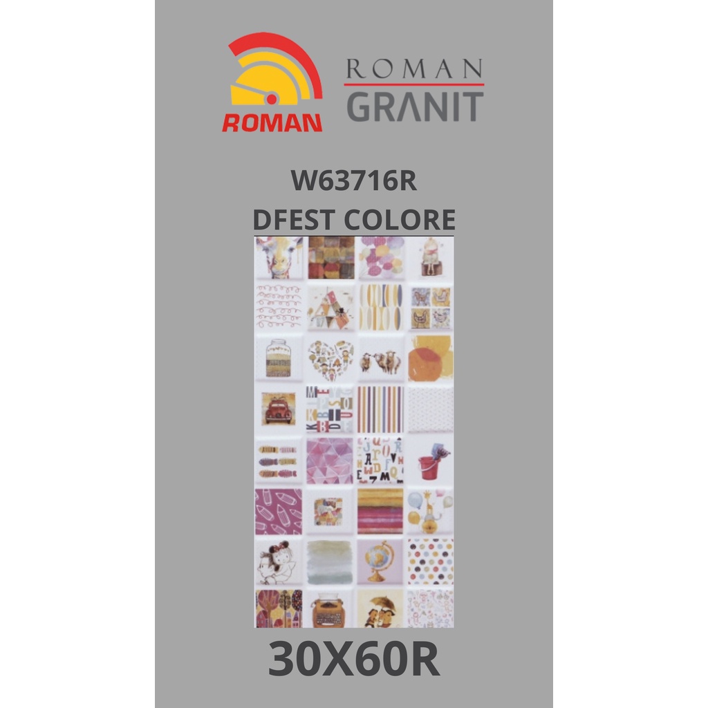 ROMAN KERAMIK DFEST COLORE 30X60R W63716R (ROMAN HOUSE OF ROMAN)