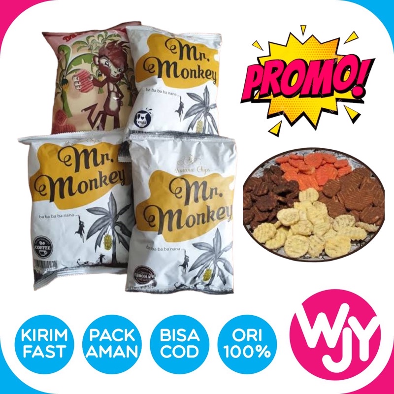 

MR MONKEY KERIPIK PISANG KEKINIAN 100% HALAL DAN ADA PIRT