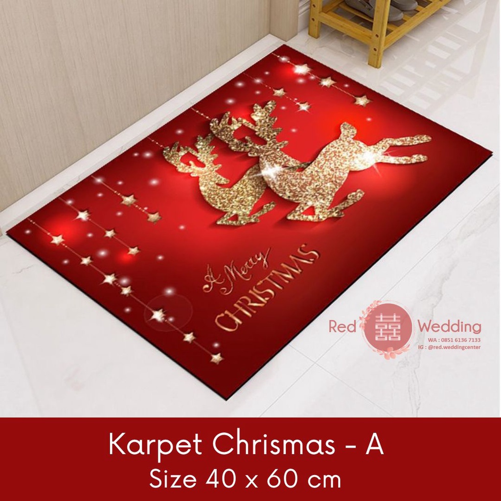 [LIMITED EDITION] Karpet tema MERRY CHRISTMAS Stock terbatas X'mas Edition