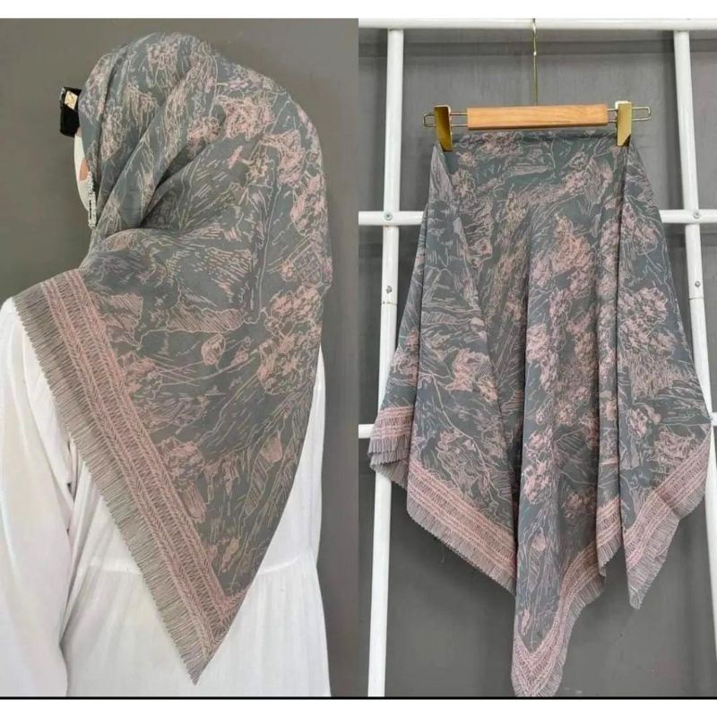 MOTIF PEGUNUNGAN/MOTIF GUNUNG/HIJAB MOTIF/VOAL MOTIF PREMIUM/HIJAB SEGIEMPAT