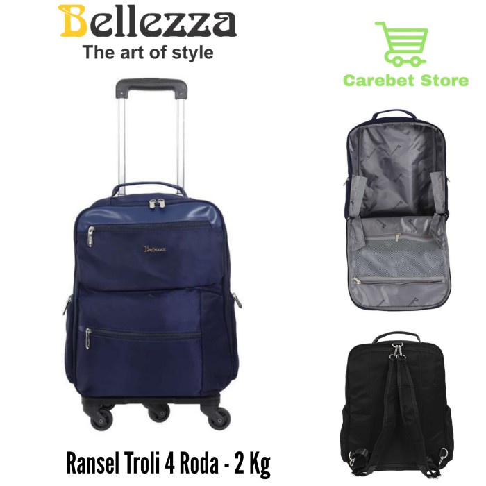 Tas Koper Belleza Tas Ransel Travel Bag Ringan 2 Kg Backpack Troley 4 Wheel