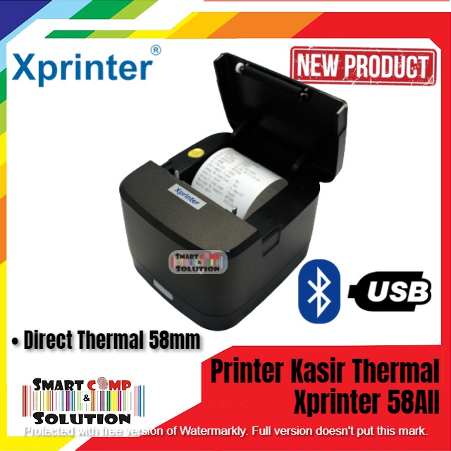 Printer Thermal Kasir Bluetooth 58mm Xprinter 58IIA / 58II A / 58 IIA