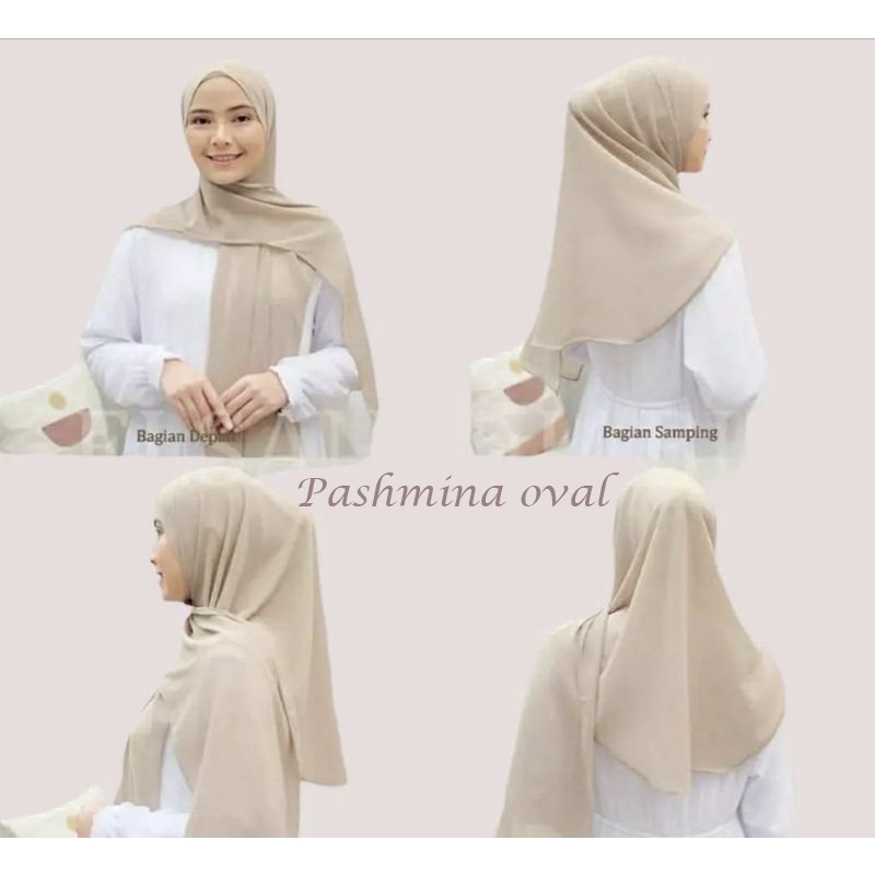 PASHMINA OVAL CERUTY BABYDOLL PREMIUM | PASHMINA INSTAN OVAL MALAYSIA | PASHMINA CURVE OVAL,