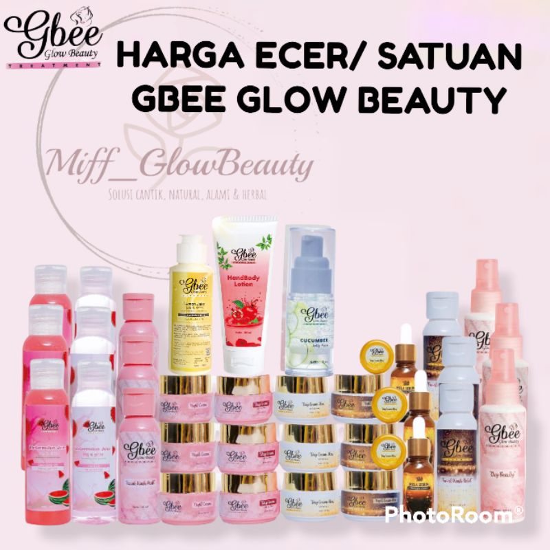 Miffglow | HARGA ECER SATUAN GBEE GLOW BEAUTY/ PEMUTIH BPOM gbee