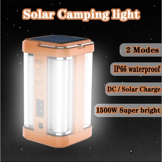 Lampu led Emergency / Lentera Emergency 4 Sisi PUSH ON Lampu Solar 40watt Emergency lamp Lentera Berkemah LED + Kabel pengisi daya