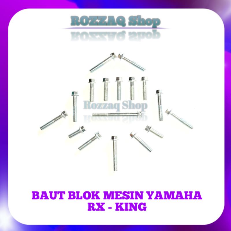 1 SET BAUT BLOK MESIN RX KING BAUT BLOK MESIN YAMAHA RX KING BAUT BLOK MESIN KANAN KIRI RX KING BAUT BLOK RX KING