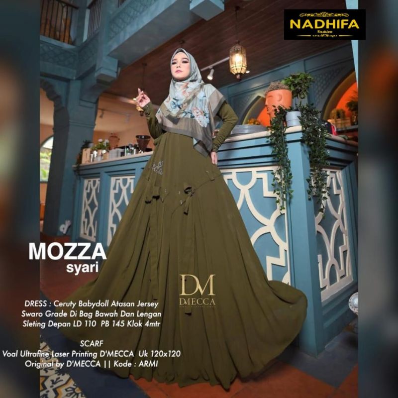Neww Mozza Syar'i Dress Original D'Mecca