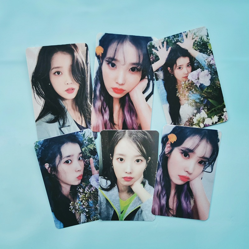 6pcs / set Kartu Pos Foto IU Untuk Koleksi