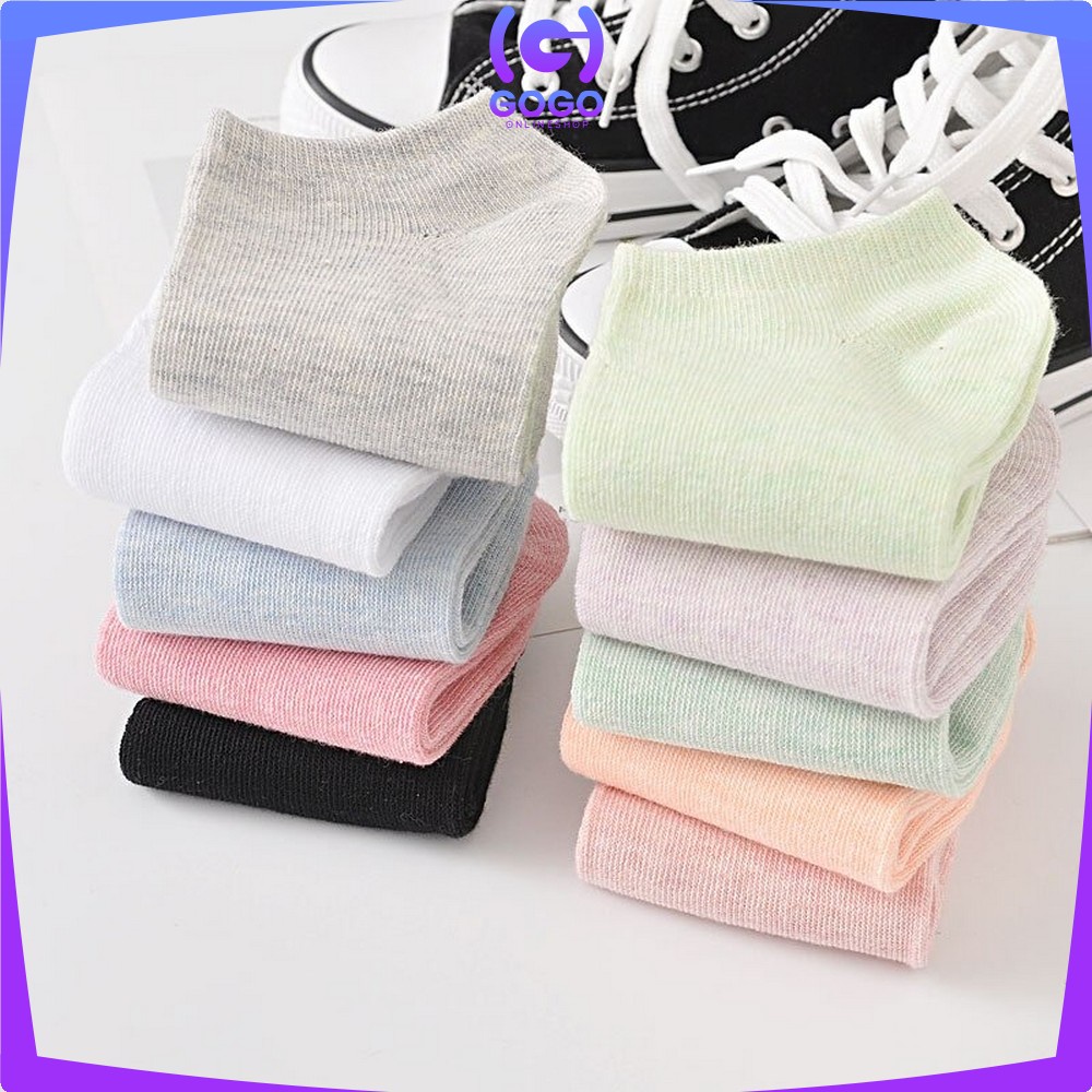 GOGO-P59 Kaos Kaki Semata Kaki Polos / Kaus Kaki Wanita / Kaos Kaki Ankle Dewasa / Short Socks Import