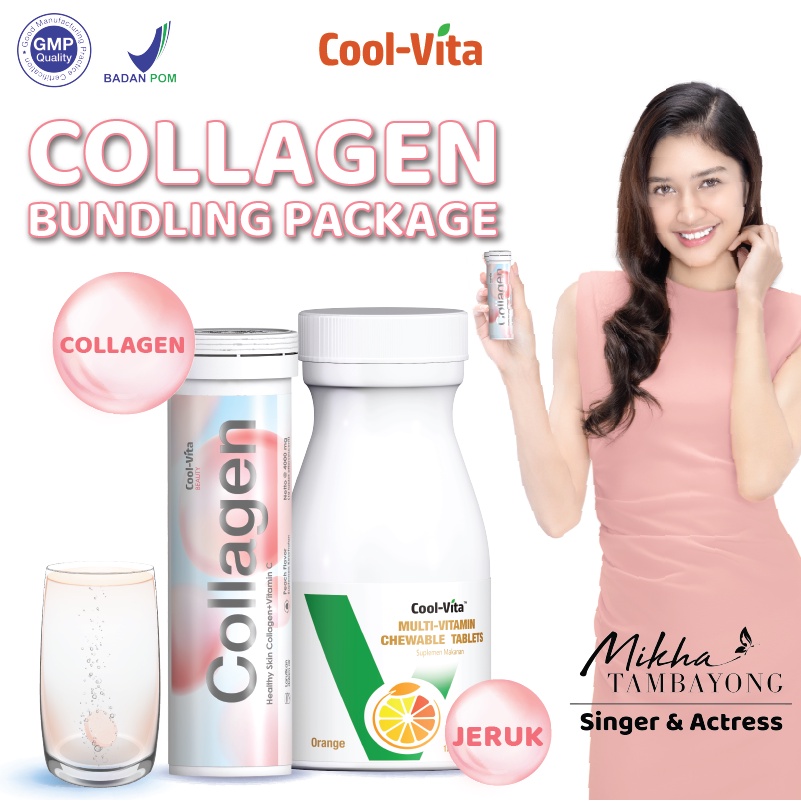 【PRE ORDER】CoolVita MultiVitamin Chewable (Kunyah) Suplemen Makanan Rasa Orange isi 30 Tablets-Collagen+Chewy