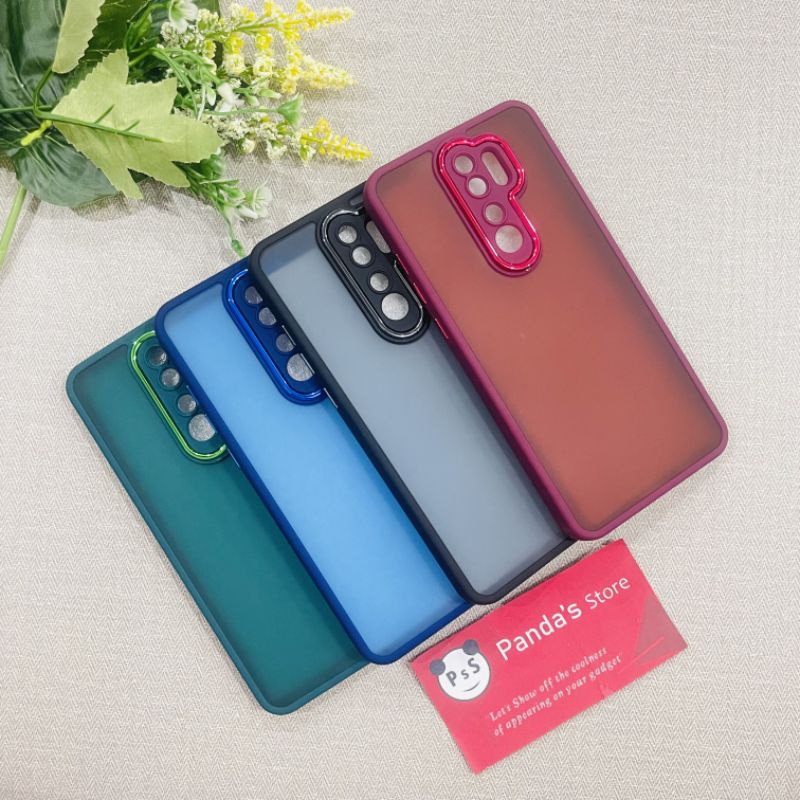 Case Redmi Note 8 Pro Metal Chrome Softcase Dove Premium Luxury PSS