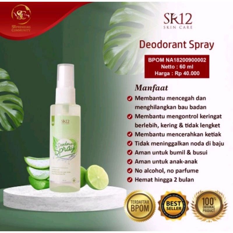 DEODORAN SR12/DEO SR12/SR12 PADANG/PENCERAH KETIAK