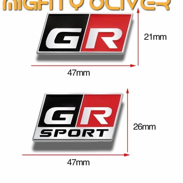 EMBLEM LOGO GR SPORT GAZOO RACING TOYOTA RAIZE YARIS FORTUNER INNOVA - GR SPORT