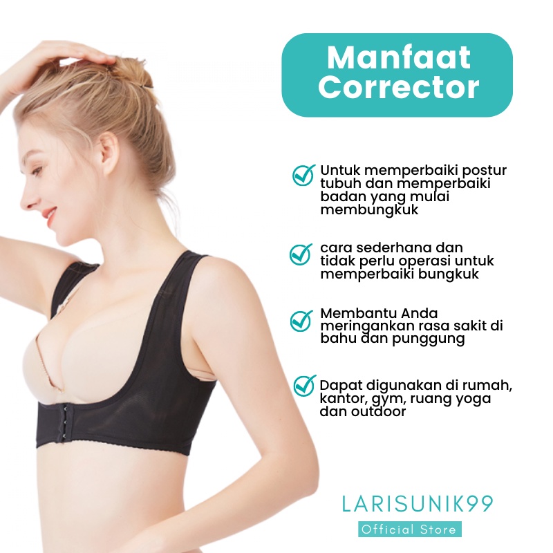 Korset Punggung Anti Bungkuk Posture Corrector Perawatan Tubuh Sabuk Penyangga Punggung