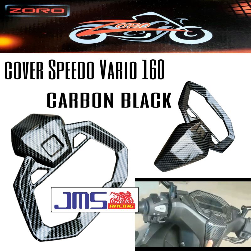 cover tutup Speedo meter depan carbon vario 160 zoro