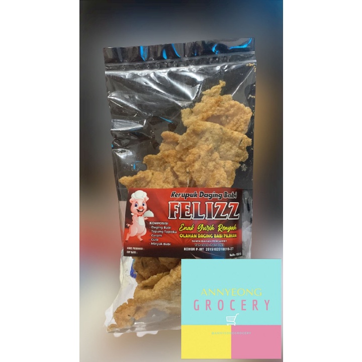 

KERUPUK BABI KERIPIK BABI OPAK BABI FELIZZ OLAHAN KERUPUK DAGING BABI