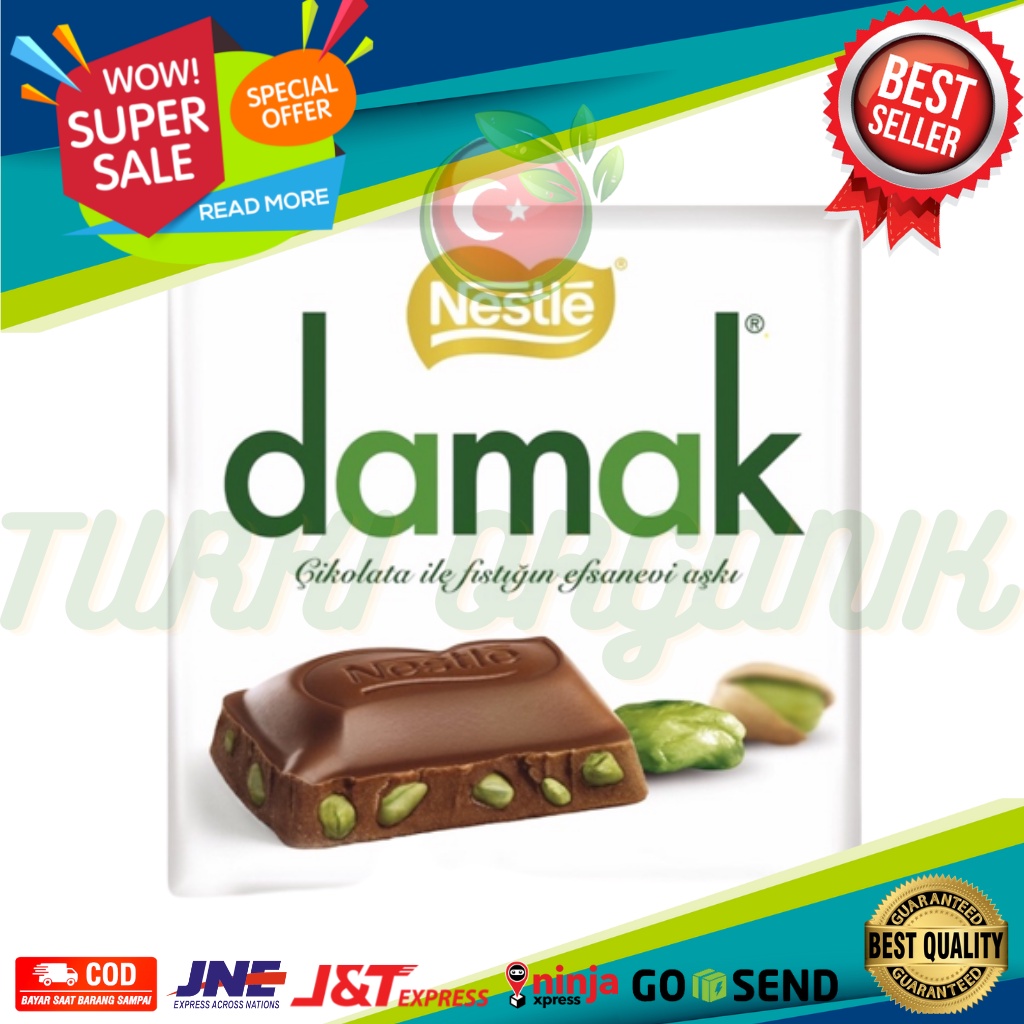 COKLAT DAMAK ASLI TURKEY CHOCHOLATE NETSLE PREMIUM TURKI COKELAT NIKMAT DAN ENAK