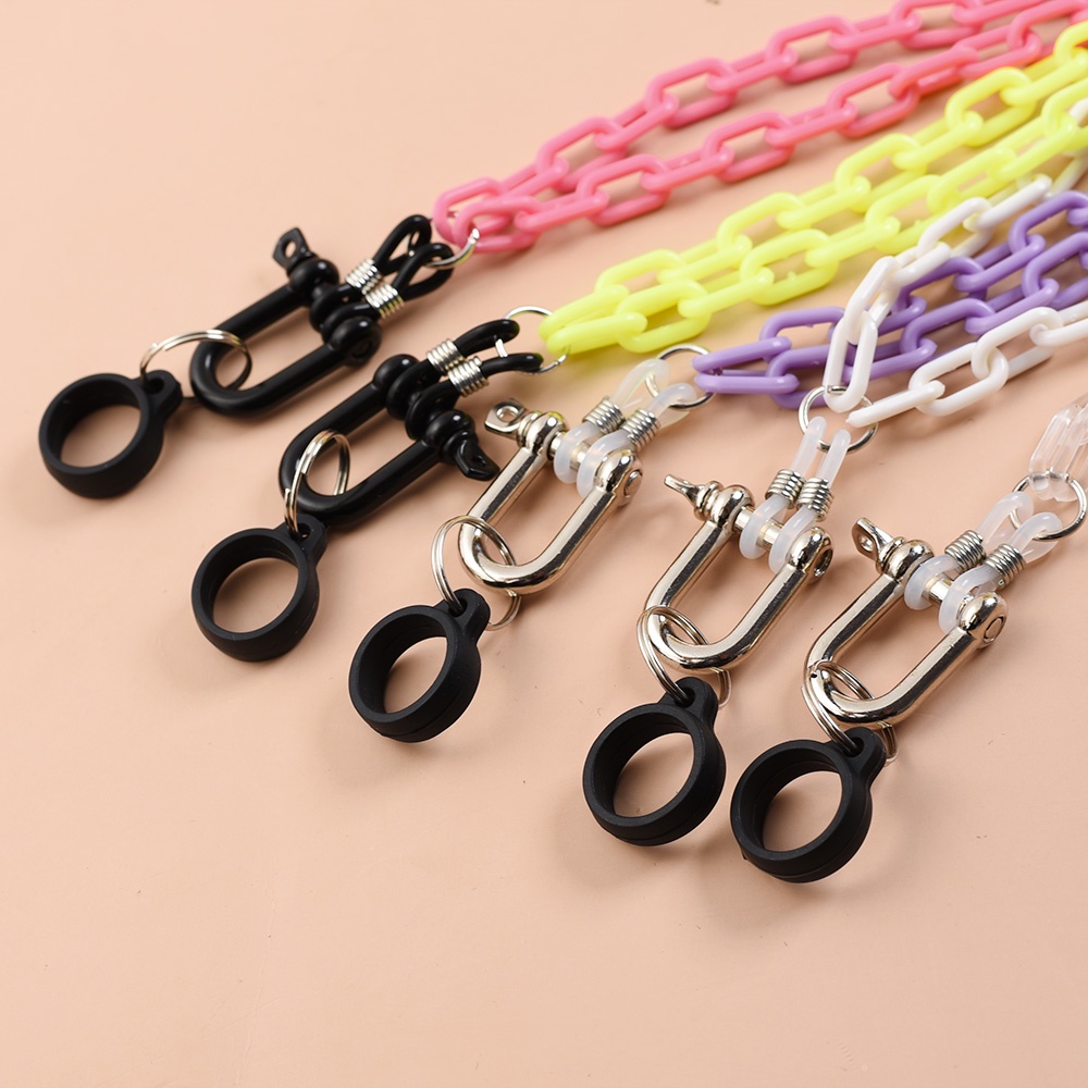 1 Pc Kalung Lanyard Bahan Akrilik Anti Hilang Dengan Kait Serbaguna Gaya Punk