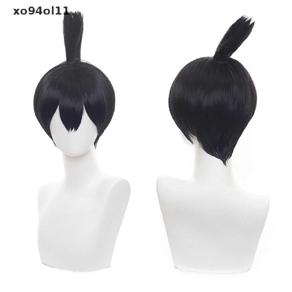 Rambut Palsu Cosplay Anime Aki Hayakawa Bahan Fiber Untuk Pria