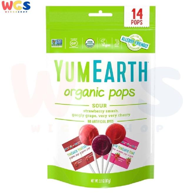 

BISA COD Permen Yumearth Organic Pops Sour Fruit Candy 14 Pops 3.1oz 87g /PERMEN LUNAK/PERMEN VIRAL/PERMEN MILO/PERMEN YUPI/PERMEN JADUL/PERMEN KARET