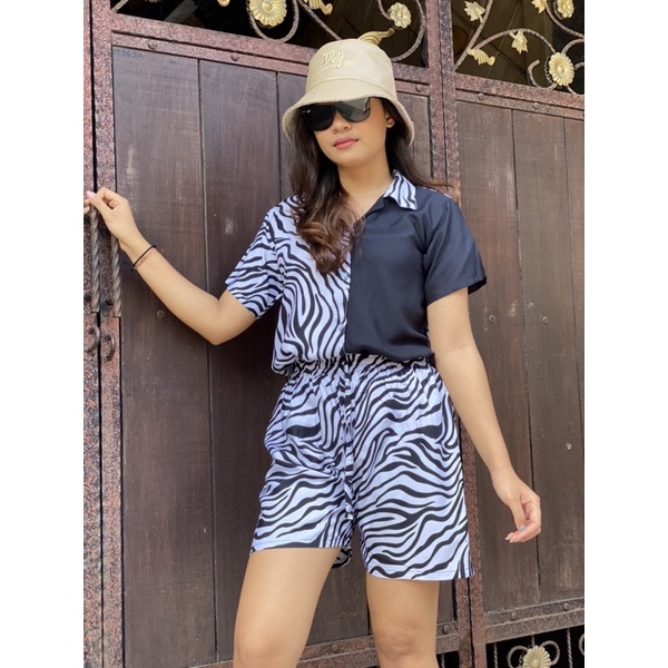 One Set Piyama Celana Pendek (Hotpants)