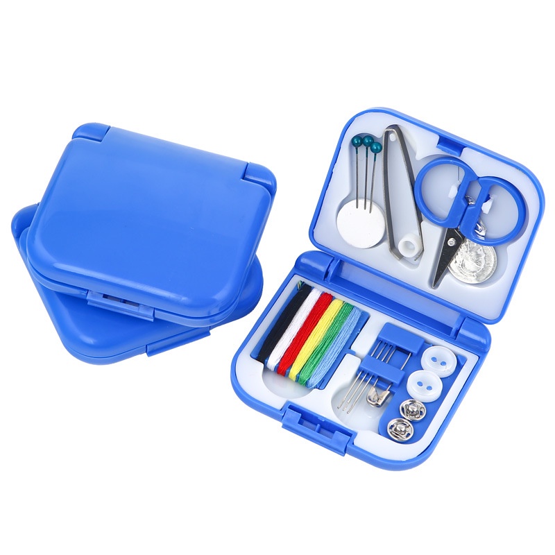 (KEMASAN SAKU) Perlengkapan Jahit Jarum Benang Mini Sewing Kit Portable Travel Kotak Jahit Kit