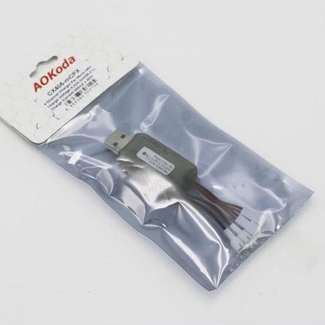 Charger 1S Lipo LiHV Battery Aokoda Micro USB 4 in 1