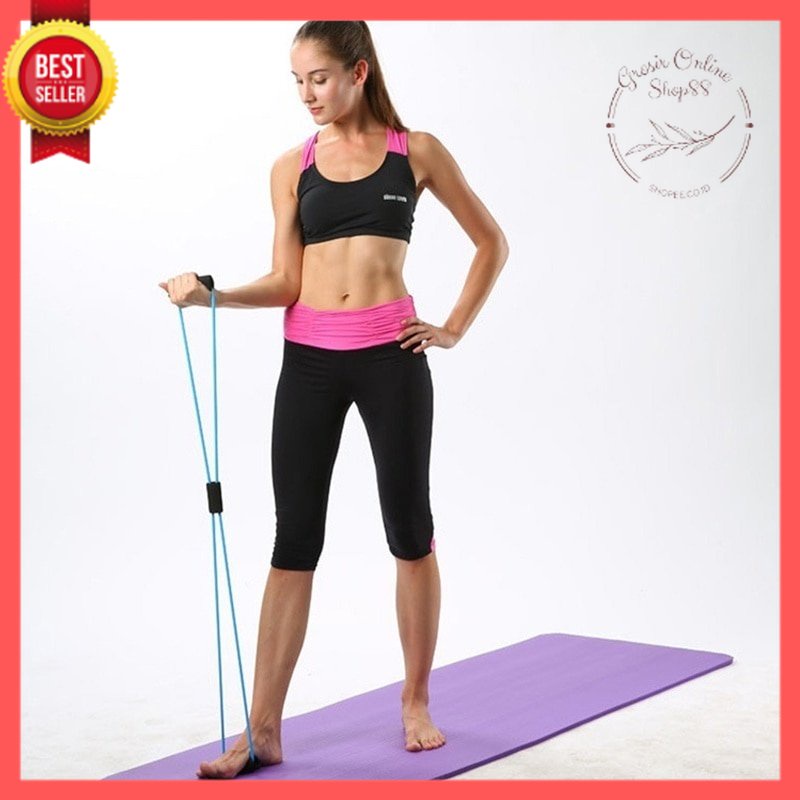 GOS B103 - Tali Karet Gym Bahan Lentur Dan Kuat - Alat Olahraga Yoga Tali Stretching Yoga Gym / Tali Yoga / Tali Fitnes / Peralatan Olahraga