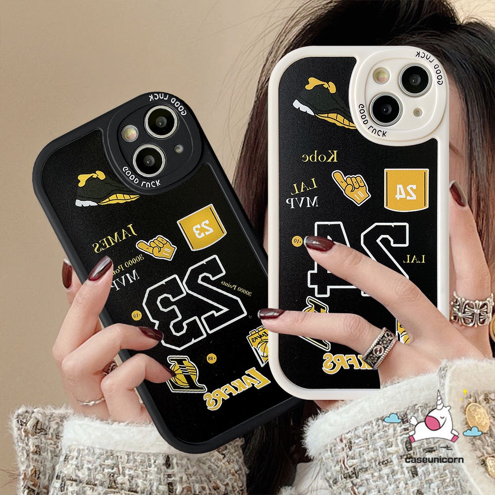 Case Samsung A04s A14 A50s A04 A30s A12 A23 A50 A32 A53 A03s A13 A73 A21s A52s A22 A33 A11 A20s A72 A03 A52 A02s A31 A10s A20 A71 A51 Trendy N.BA Lakers Kobe James Label Soft Cover