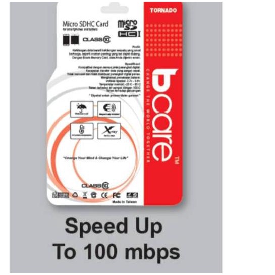 Bcare Micro SD 32 / 64 Memory Card MicroSD HC Class10 Kartu Memori - 64 gb
