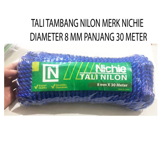 Tali Kawat Tali Tambang Nilon 8Mm X 30M Nichie