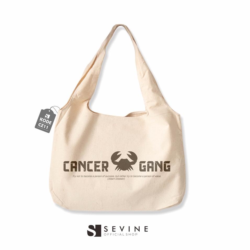RECOMENDED Sevine Tote Bag Kanvas Tas Wanita Kuliah Fashion Laptop Totebag Aesthetic Zodiac Series -